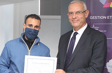 La remise des diplômes aux « Techniciens Fibre Optique »