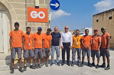 Monsieur de Directeur Général de SOTETEL en visite à Malte